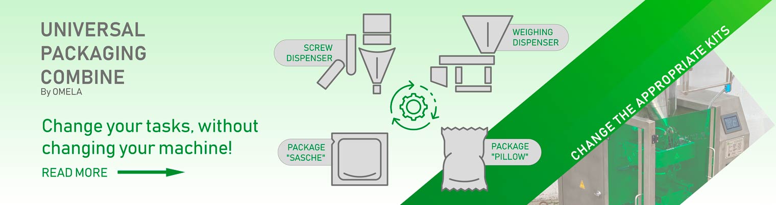 Universal packaging machine